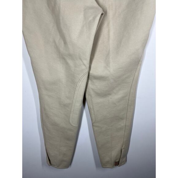 Tuff Rider Breeches Women Size 40 Long Beige Knee Patch Stretch Adj Leg Openings - Picture 16 of 16